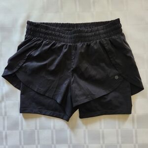 Athleta Black Lined Shorts, Women's Small